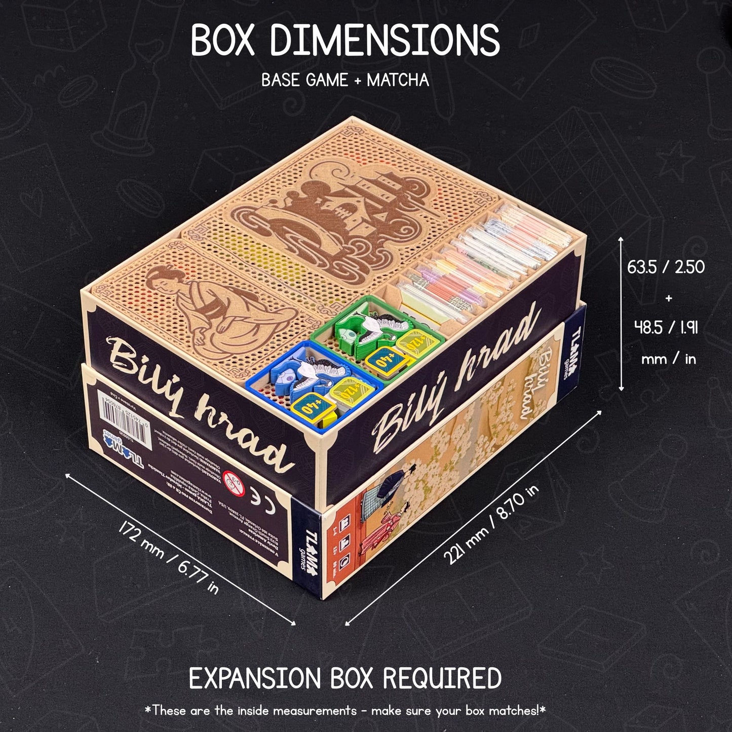 The White Castle - board game insert