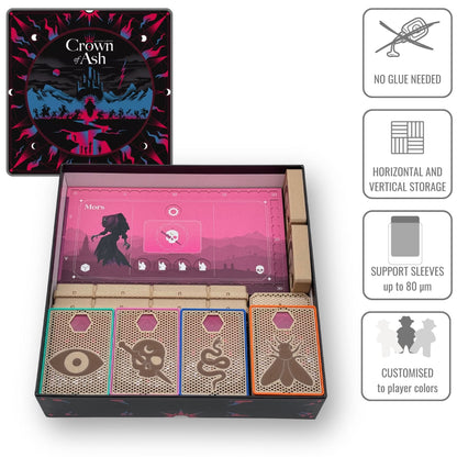 Crown of Ash - board game insert