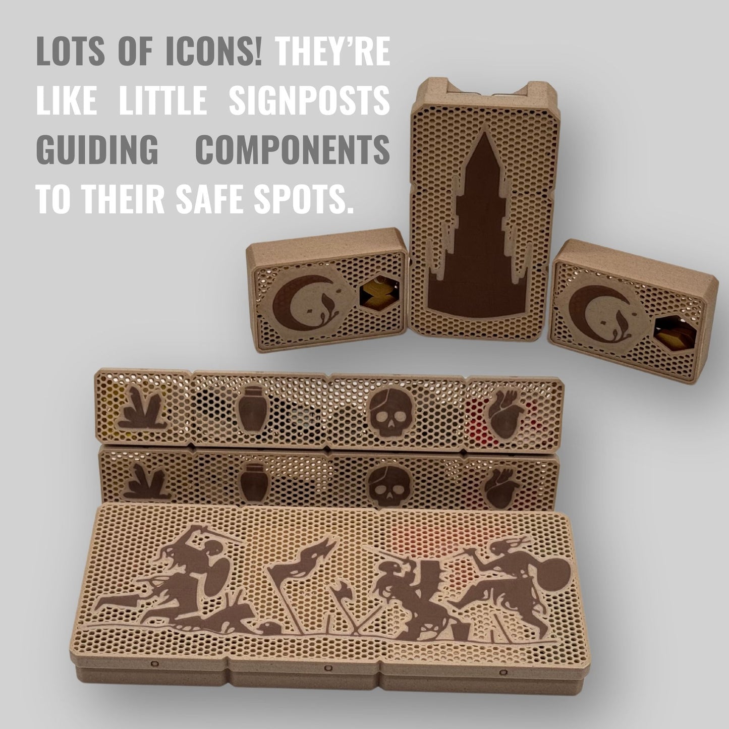 Crown of Ash - board game insert